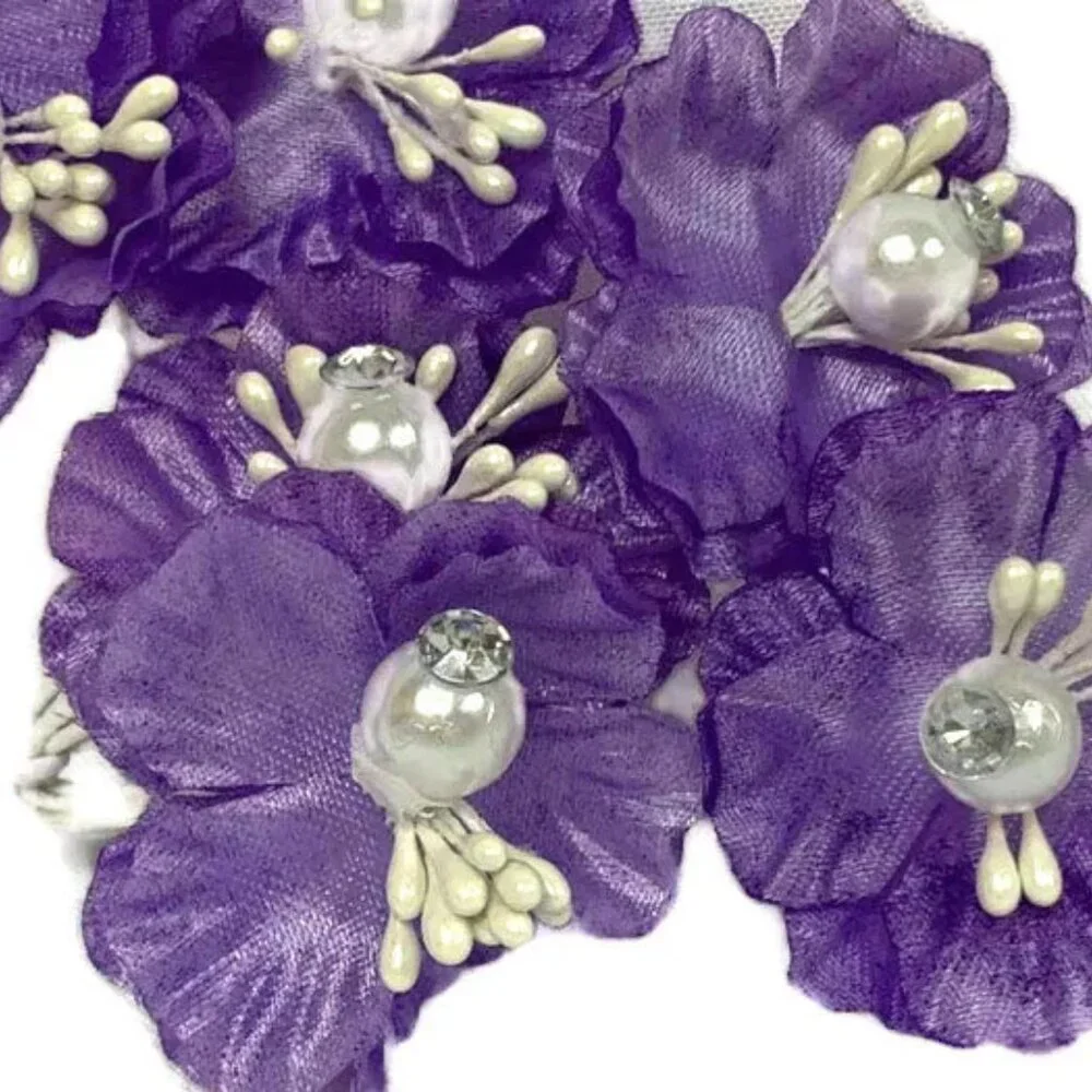 Bunches of Polyester Craft Flower Stems for All Occasions Party Supplies